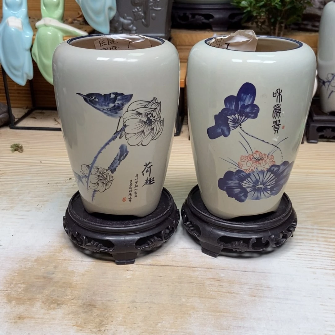 瓷片陶瓷花盆陶瓷艺术