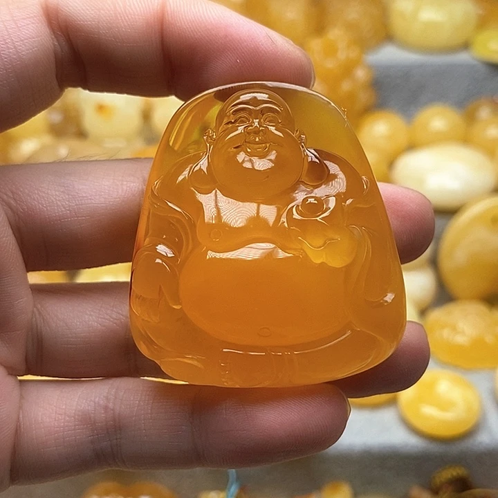 未镶嵌颈饰琥珀琥珀蜜蜡吊坠