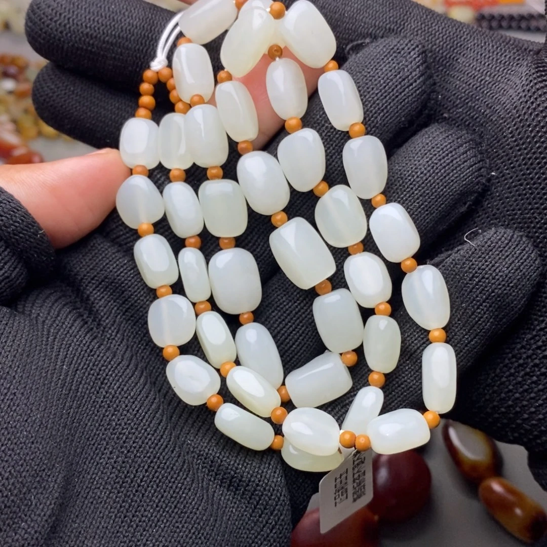 和田玉未镶嵌手链