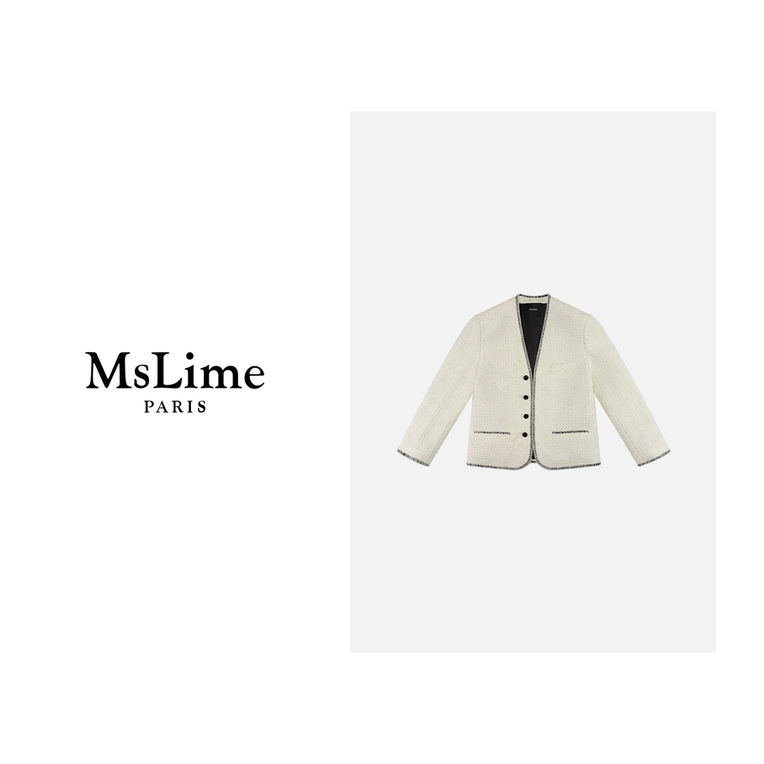 王嬛嬛MsLime’白天鹅‘时尚休闲气质外套 HC2D3130