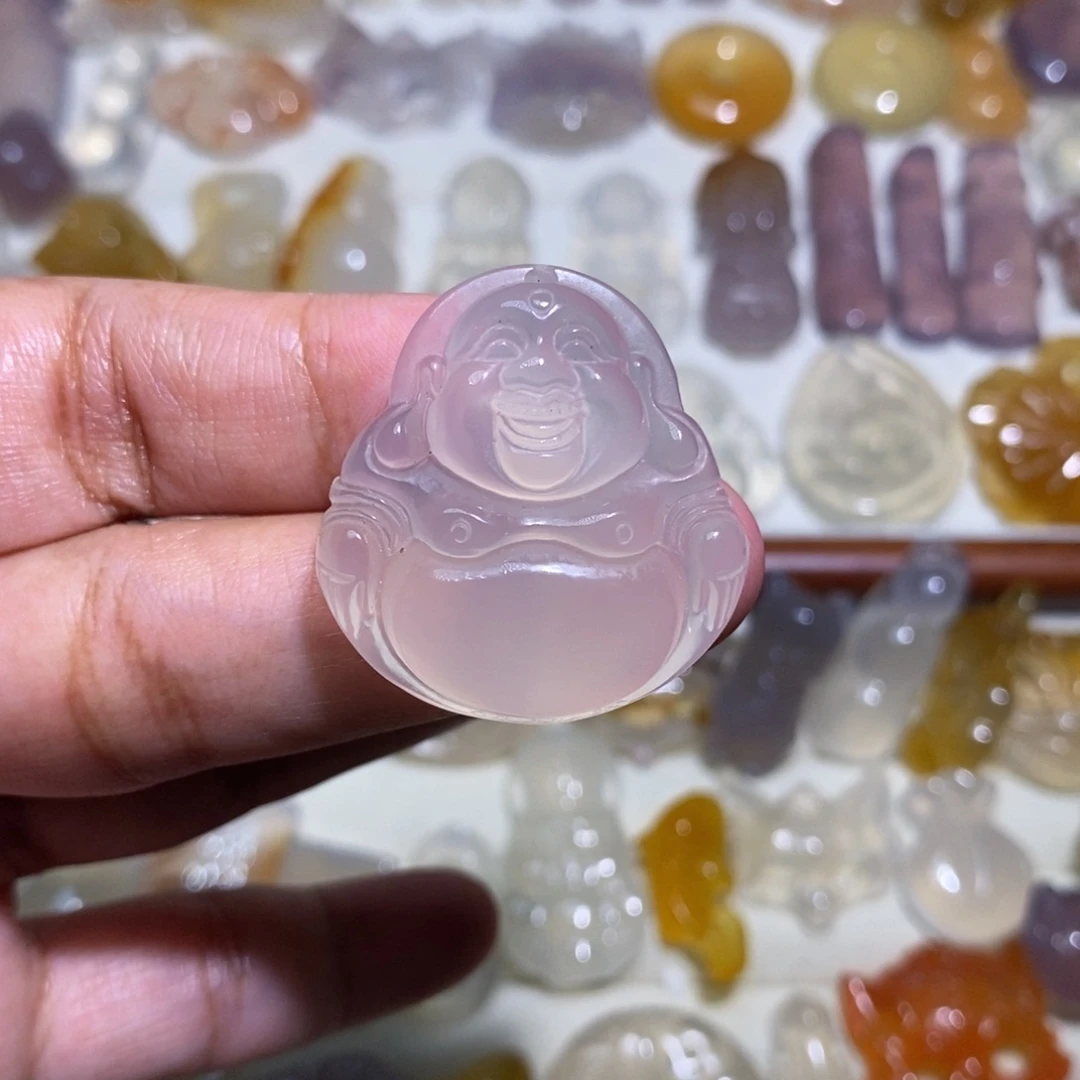 玛瑙/玉髓未镶嵌颈饰佛公