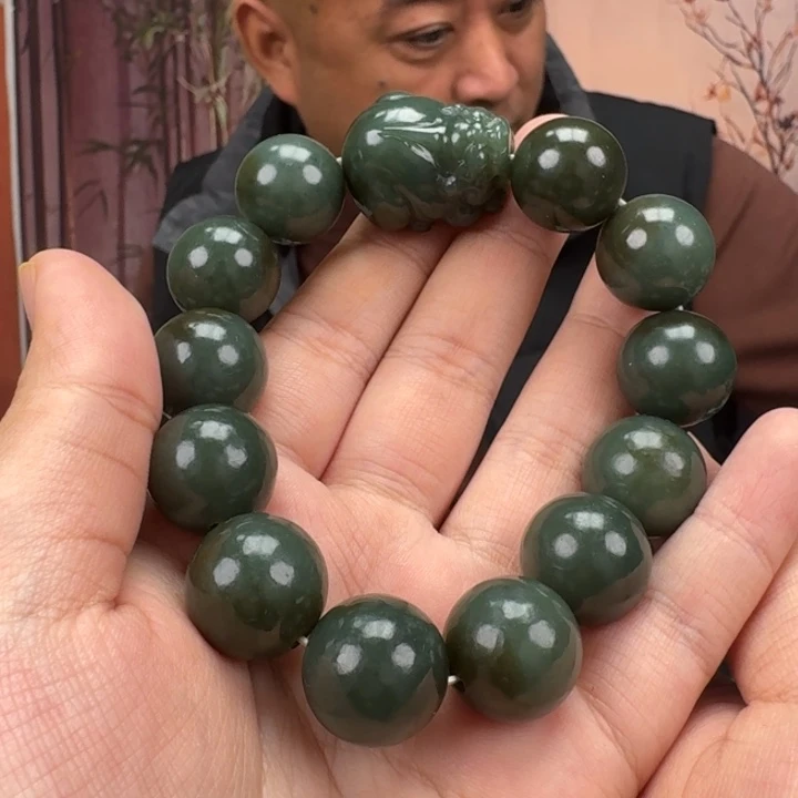 和田玉未镶嵌手链