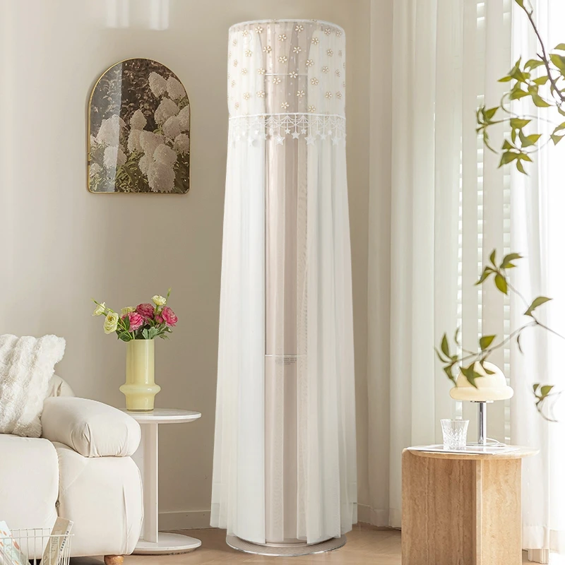 立式圆形空调罩格力圆柜机罩圆柱形空调防尘罩开机不取柜机空调套