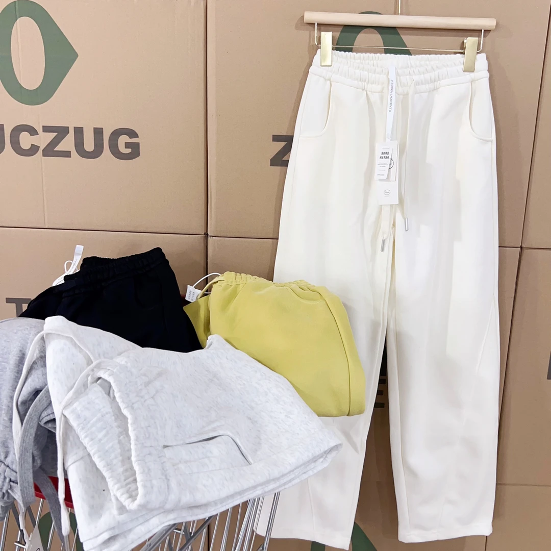 灰色运动裤子女春秋2025新款宽松慵懒弯刀阔腿裤美式休闲香蕉卫裤