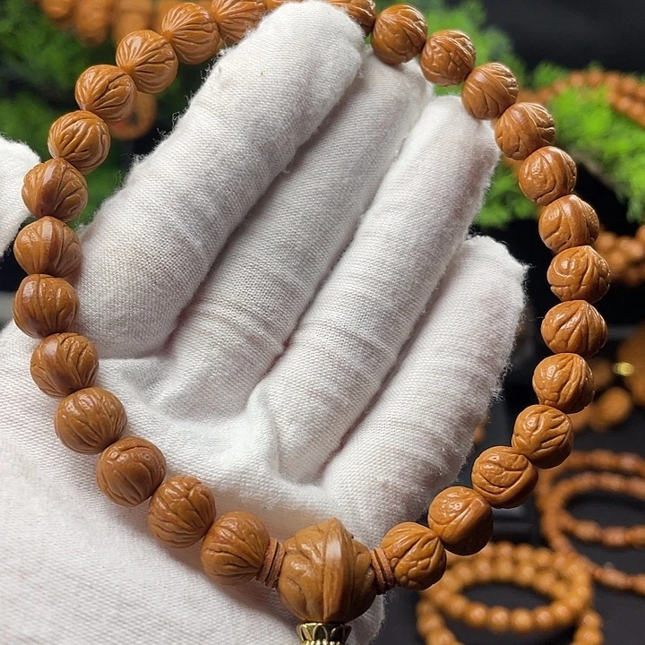 桃核吊坠秦岭龙纹桃核