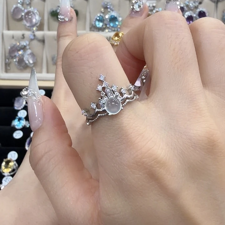 u***o石榴石银S925镶嵌戒指