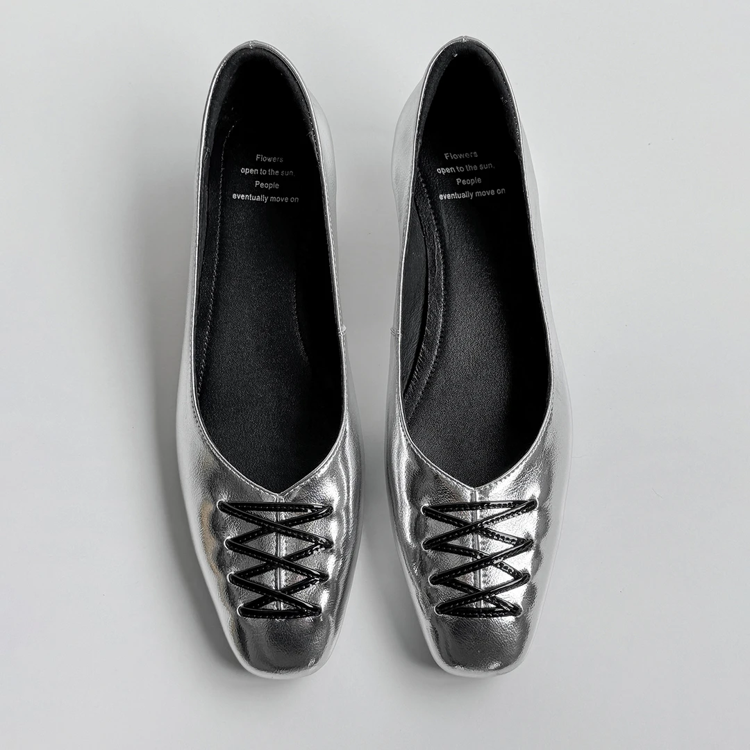 Sheriley77小众百搭摩登方头单鞋粗跟时尚浅口一脚蹬豹纹时尚