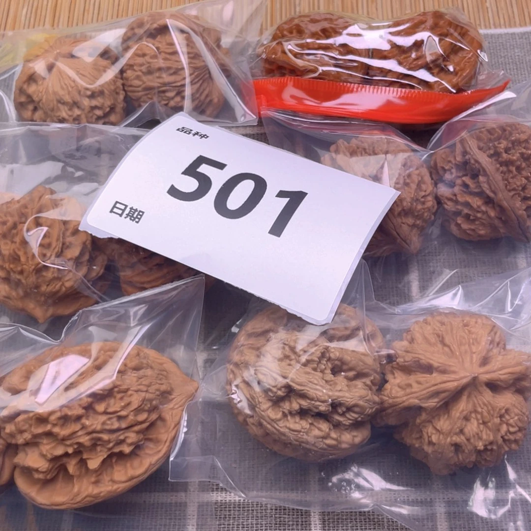 把件文玩核桃501号6对带练手粗筋