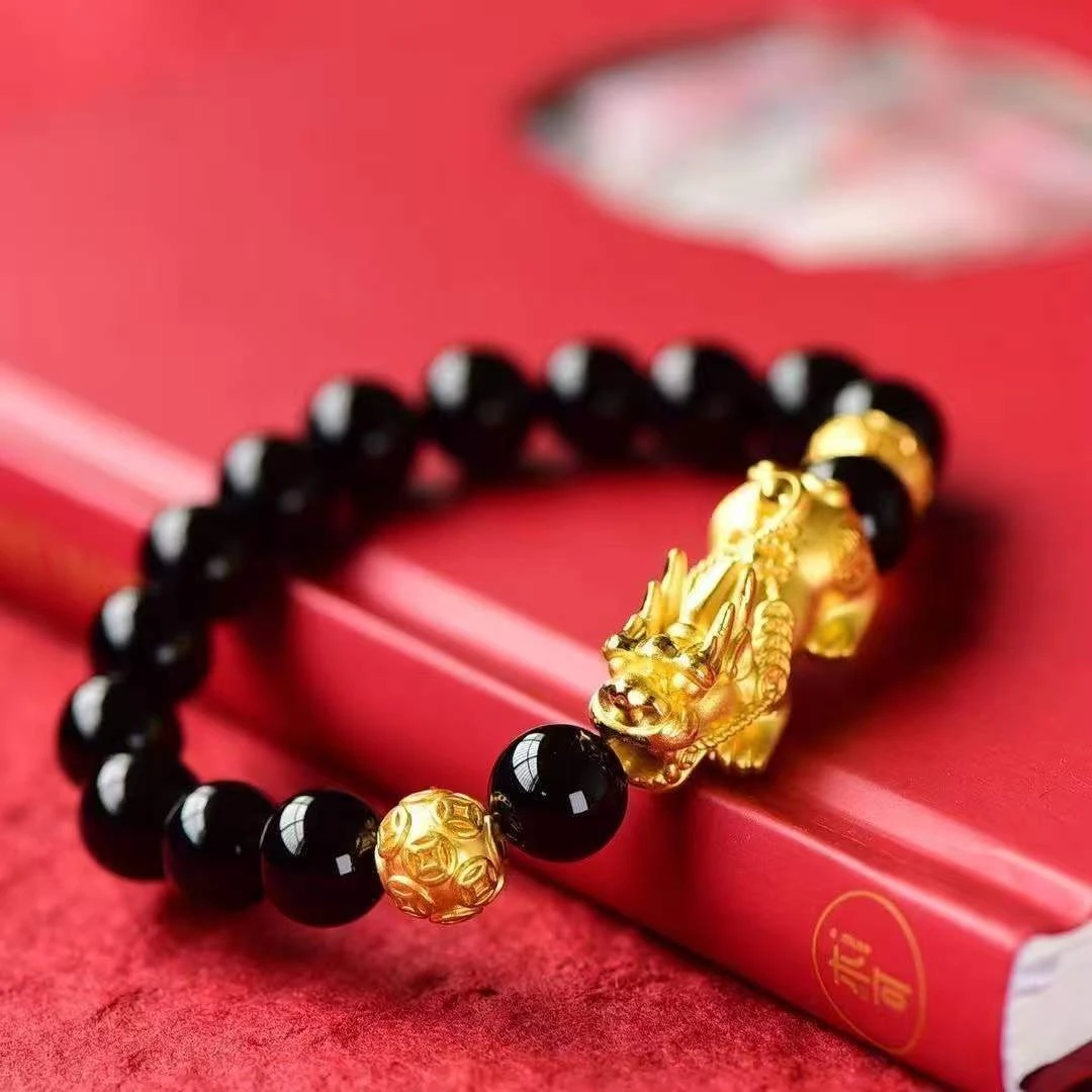 合金手链 2025网红新款男士发财守护貔貅手链经典时尚气质百搭