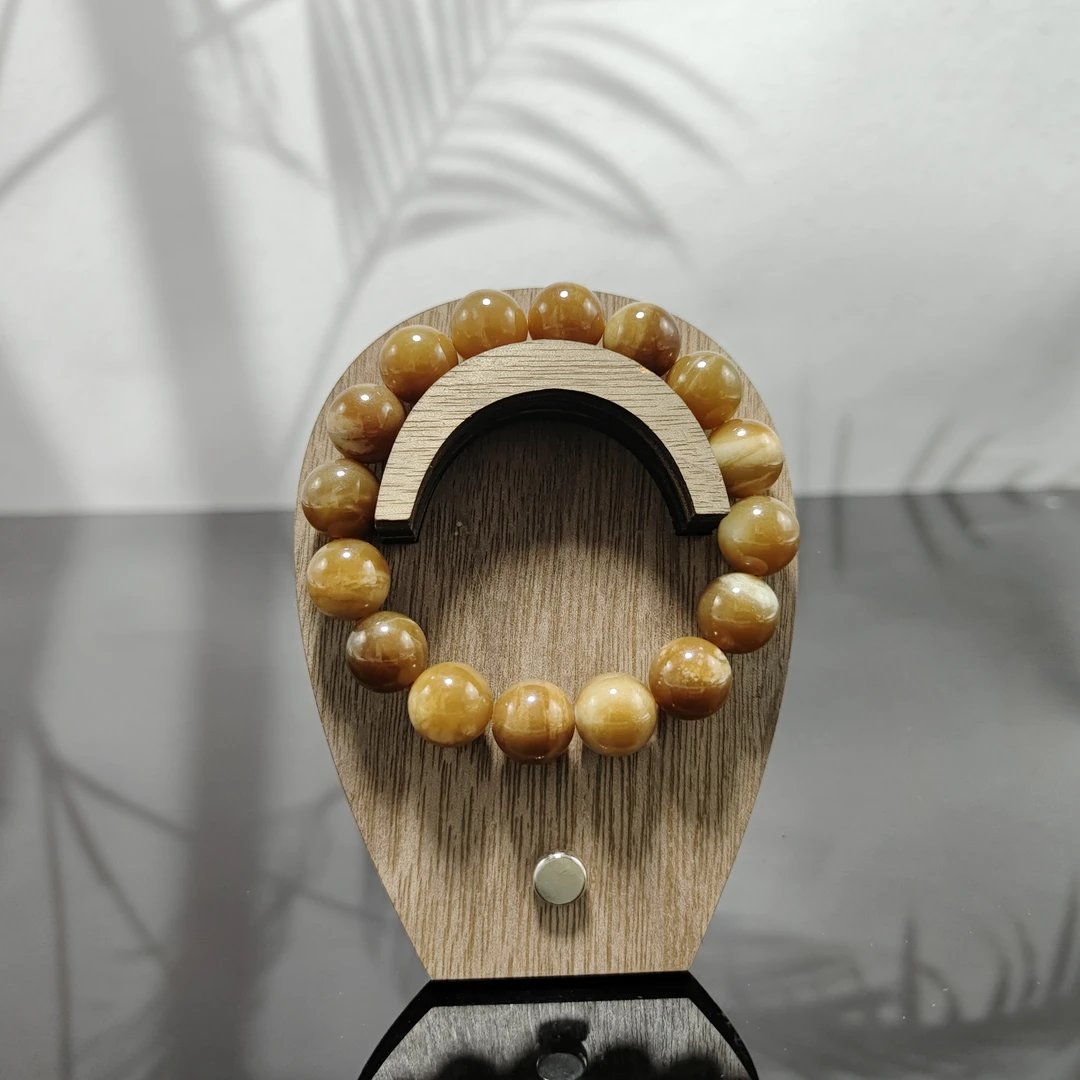 T和田玉圆珠手串（卡12）3994