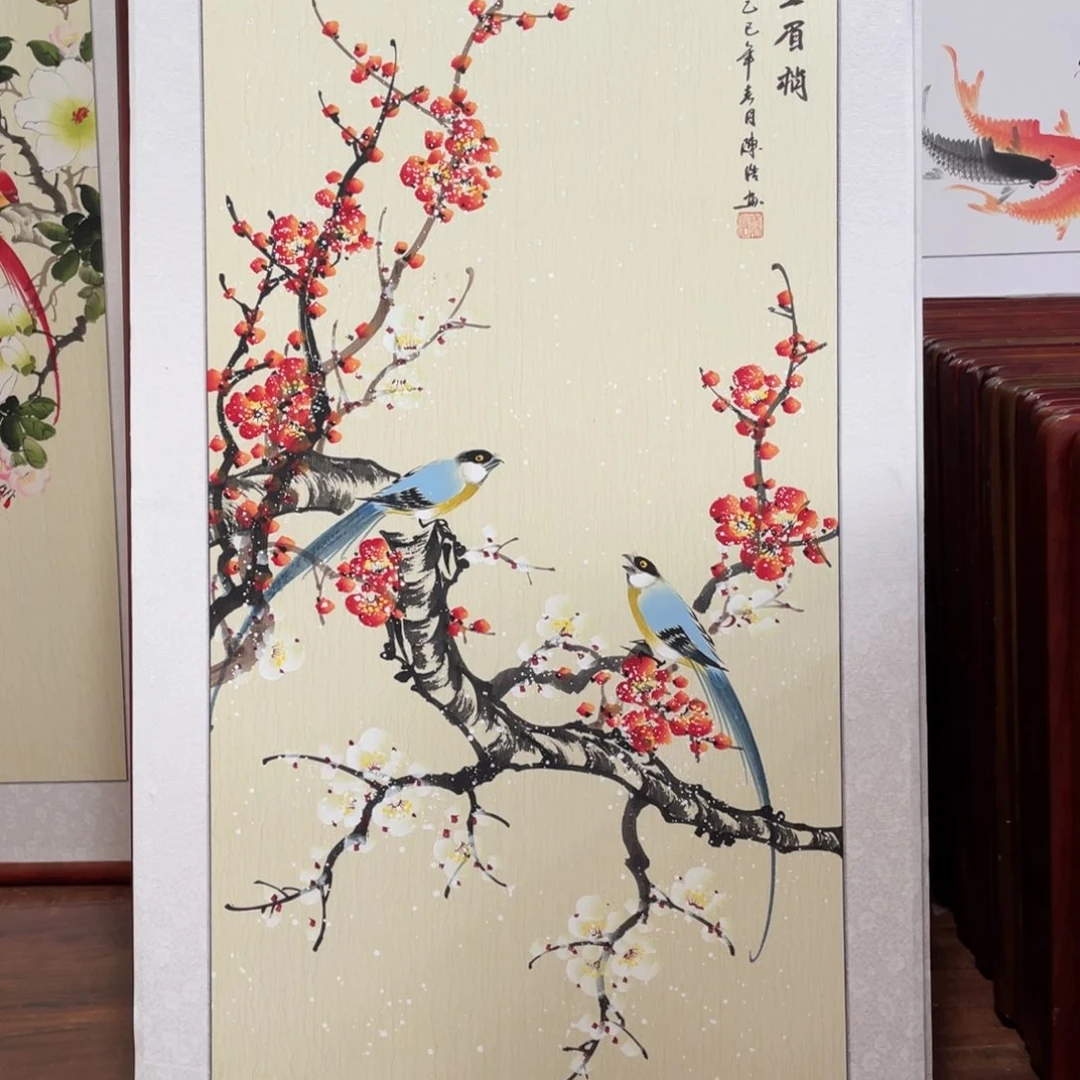 国画带框尺寸63*123厘米