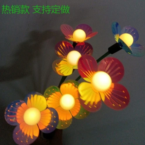 太阳能金属蝴蝶蜜蜂户外装饰灯led花灯新款花园太阳能小圆珠发光