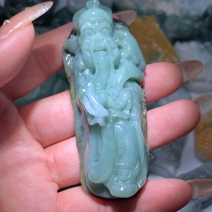 翡翠未镶嵌颈饰保真天然A货翡翠