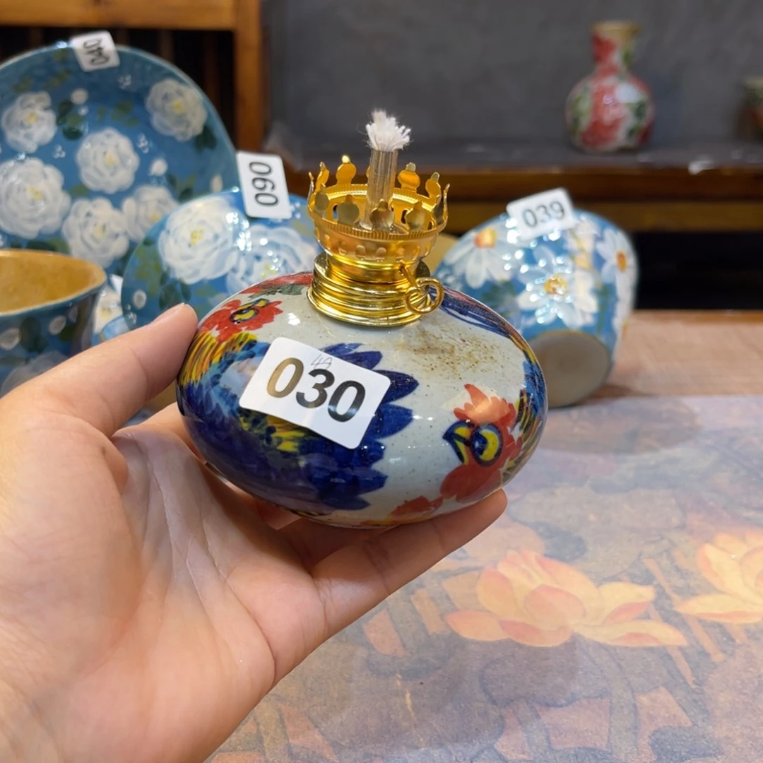 瓷片独*舟景德镇手工制作微瑕