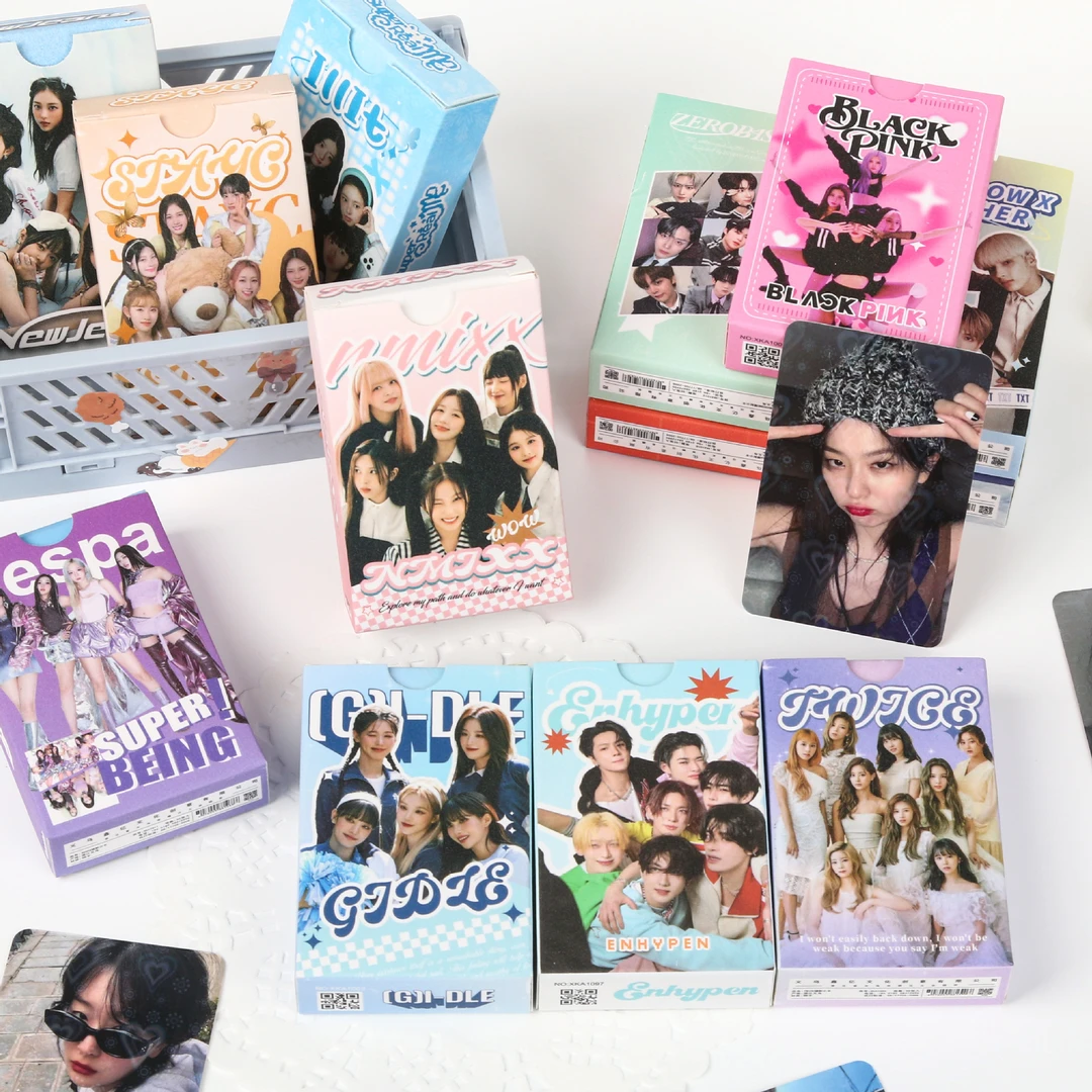 KPOP卡片合集粉墨GIDLE宋雨琦ROSE AESPA 宝怪周边 SVT小卡