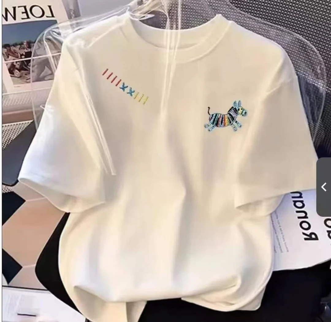 (彩色小马)重磅100棉爆款设计感亲子系列短袖T恤