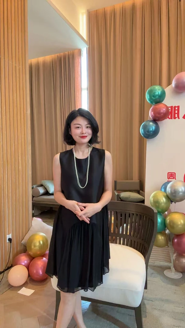 TANTAN  桑蚕丝羊毛气质无袖连衣裙1639