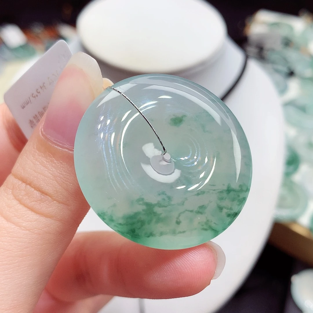 颈饰未镶嵌翡翠翡翠136，34.5/5.7