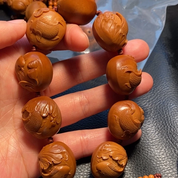 橄榄核手串/手链坤连年有余