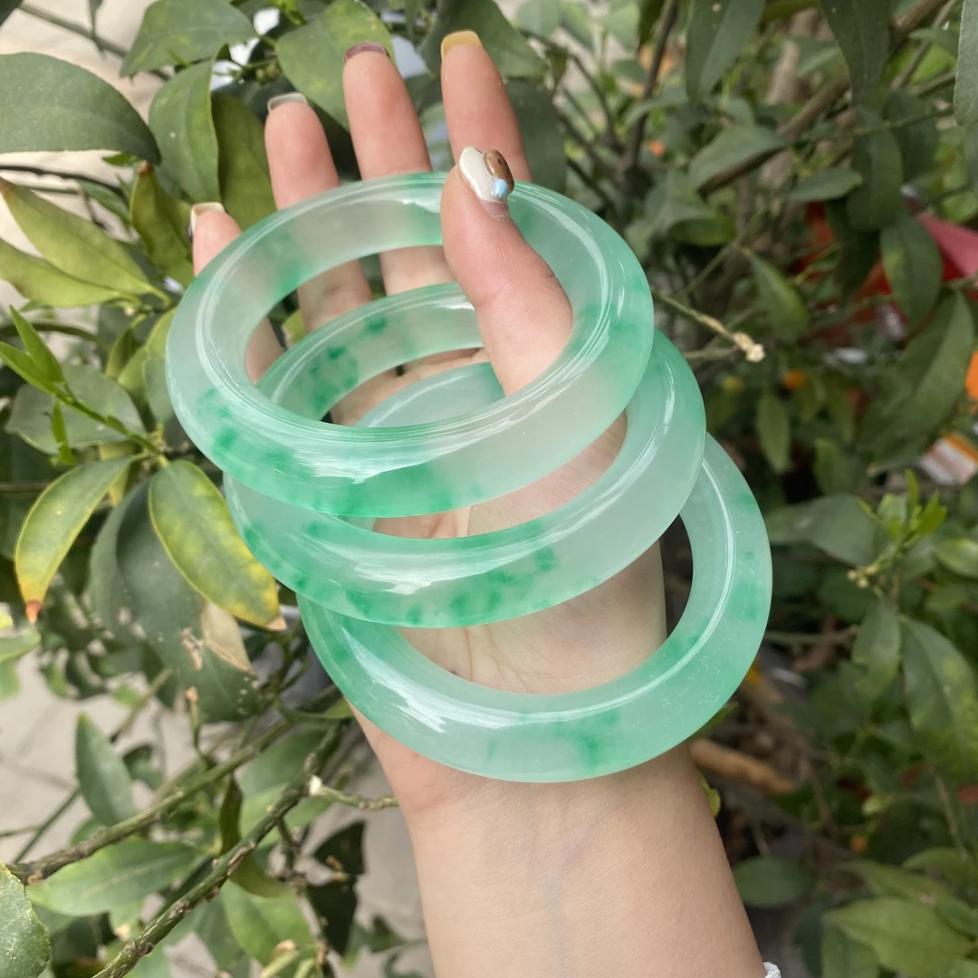 非金属珐琅手镯 小刘专属 冰透胖圆手镯【高货冰冰翠】时尚显白