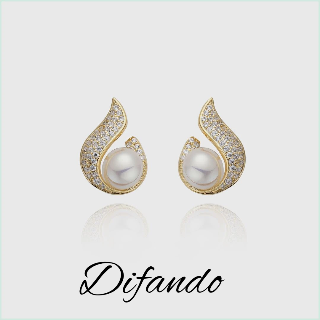 铜合金耳饰 蒂梵朵Difando 一生钟爱耳钉小众设计轻奢耳饰LY0259