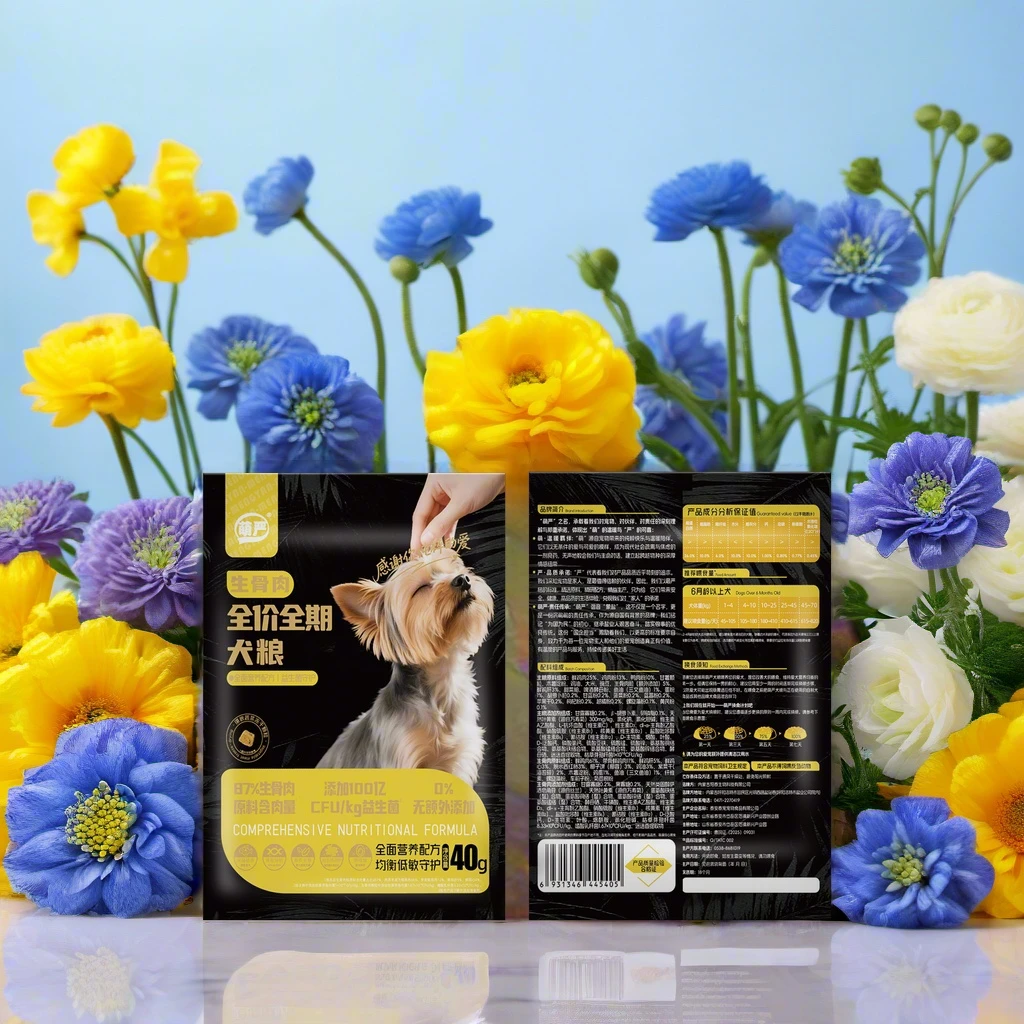 mengyan/萌严全价全期犬粮40g×5包 镶嵌蔬菜生骨肉满足维生素需求