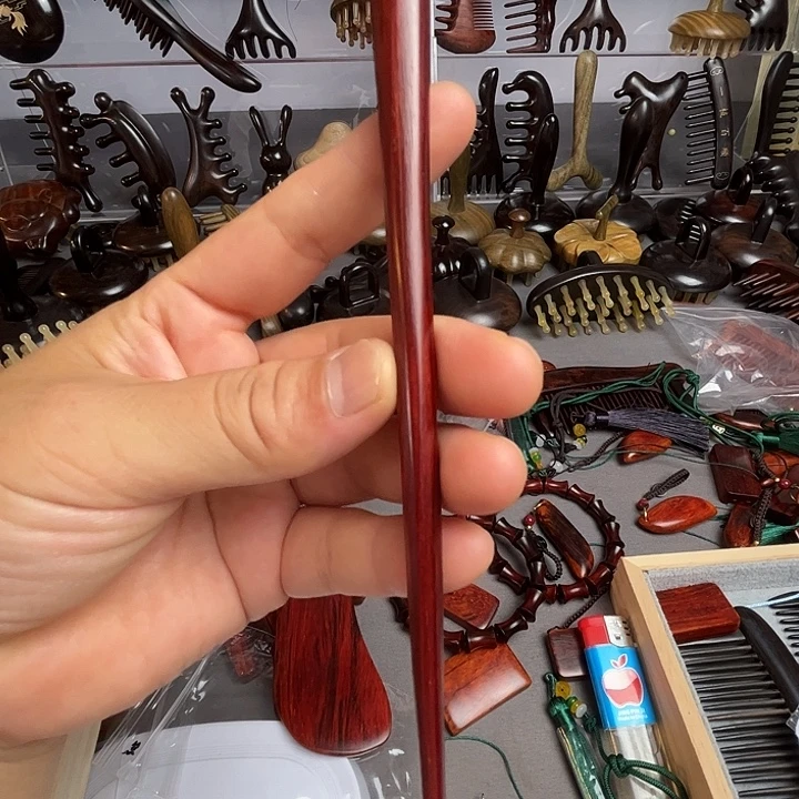 檀香紫檀（小叶紫檀）发簪盘发编发