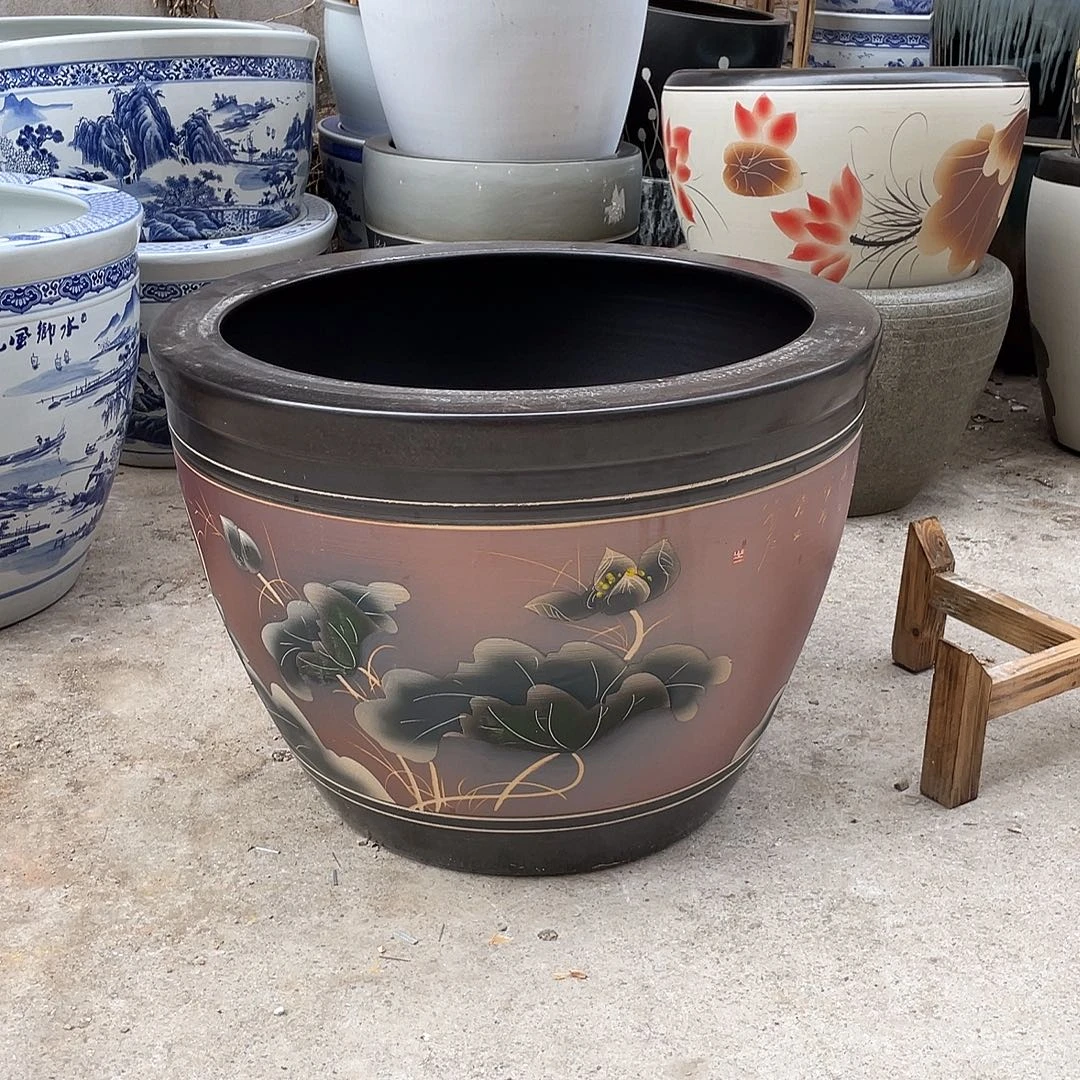 景德镇陶瓷鱼缸景德镇陶瓷鱼缸