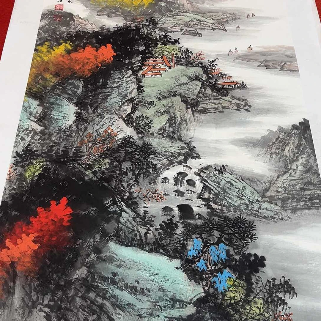 国画手绘国画作品