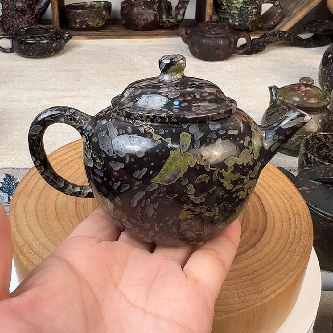 梅花玉老坑料精品茶壶