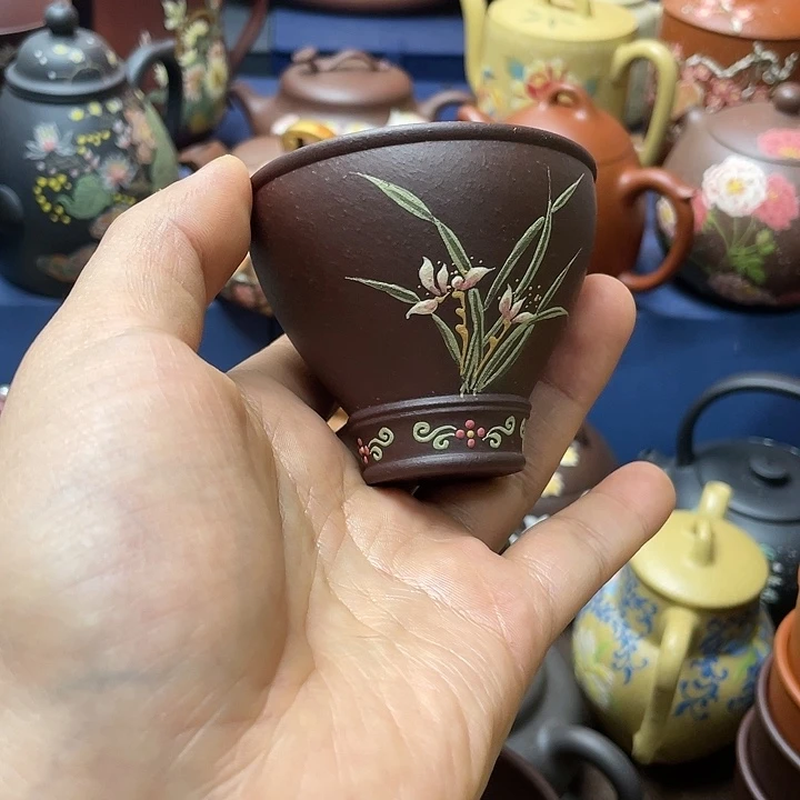 紫砂茶杯紫砂主人杯100cc