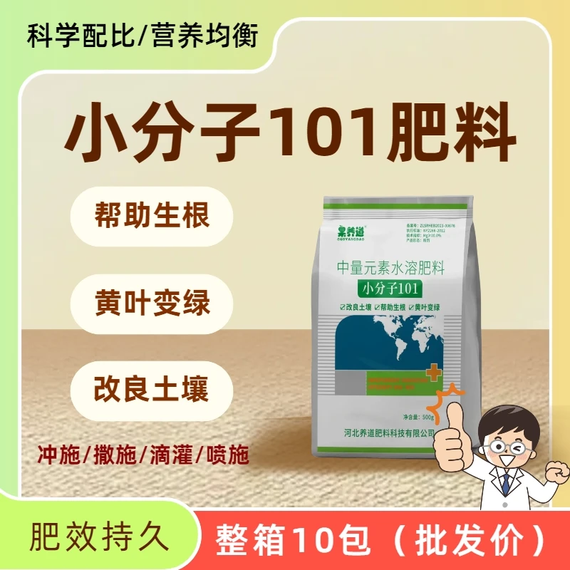 小分子生根绿叶壮苗促长抗逆提高肥效改良土壤水溶肥