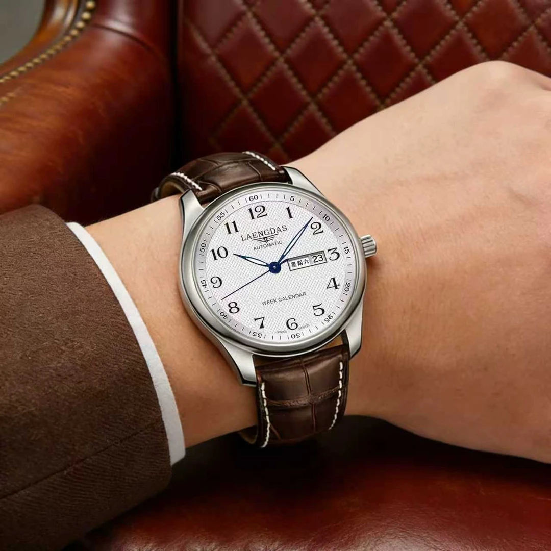 【三年只换不修五年质保】顶奢款三针双日高档商务轻奢腕表a