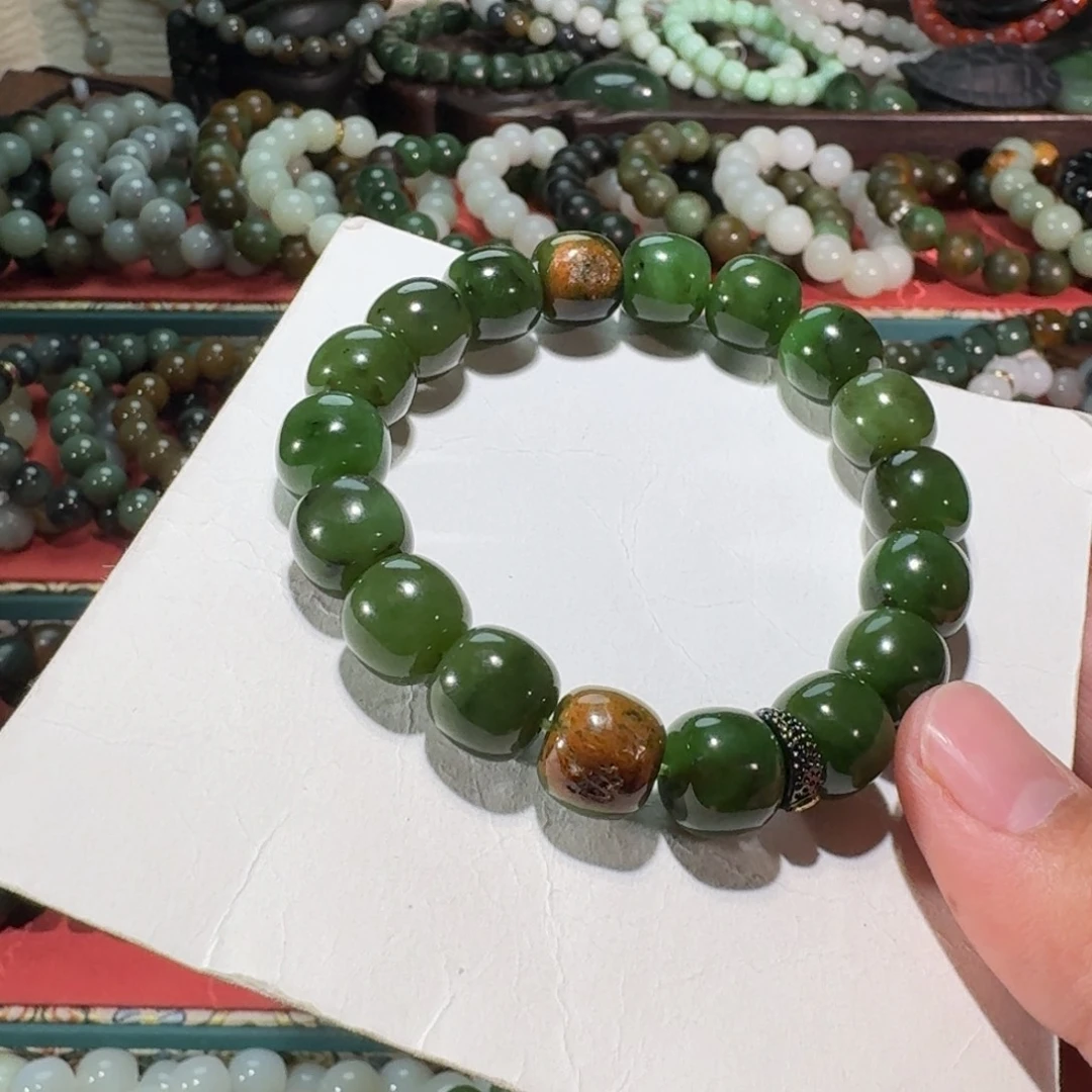 和田玉未镶嵌手链