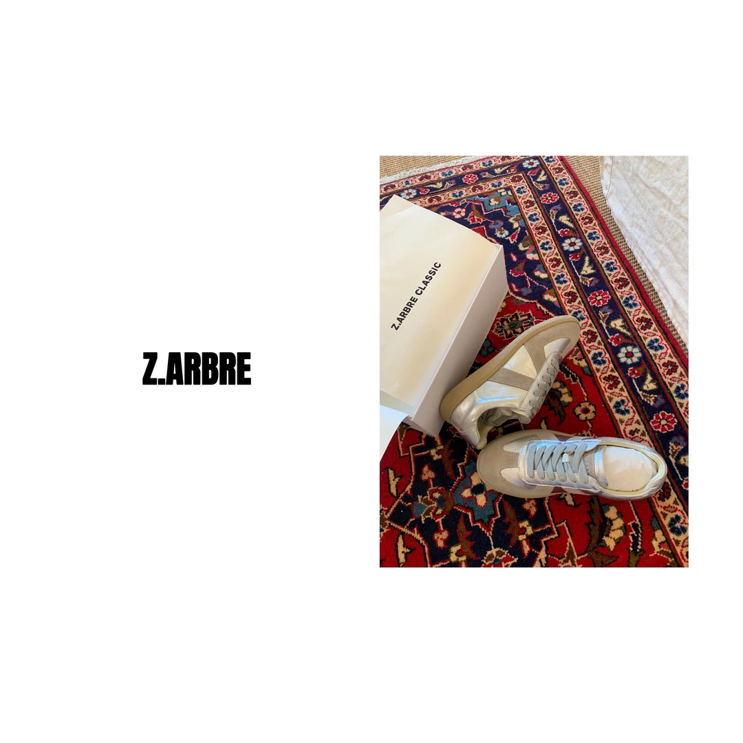 Z.ARBRE “硬核回归”四季款进口头层牛皮银色德训女