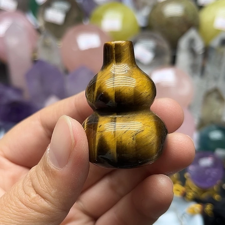 未镶嵌珠宝半成品水晶49克葫芦