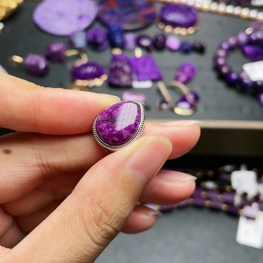 苏纪石（舒俱来）盒子银S925镶嵌