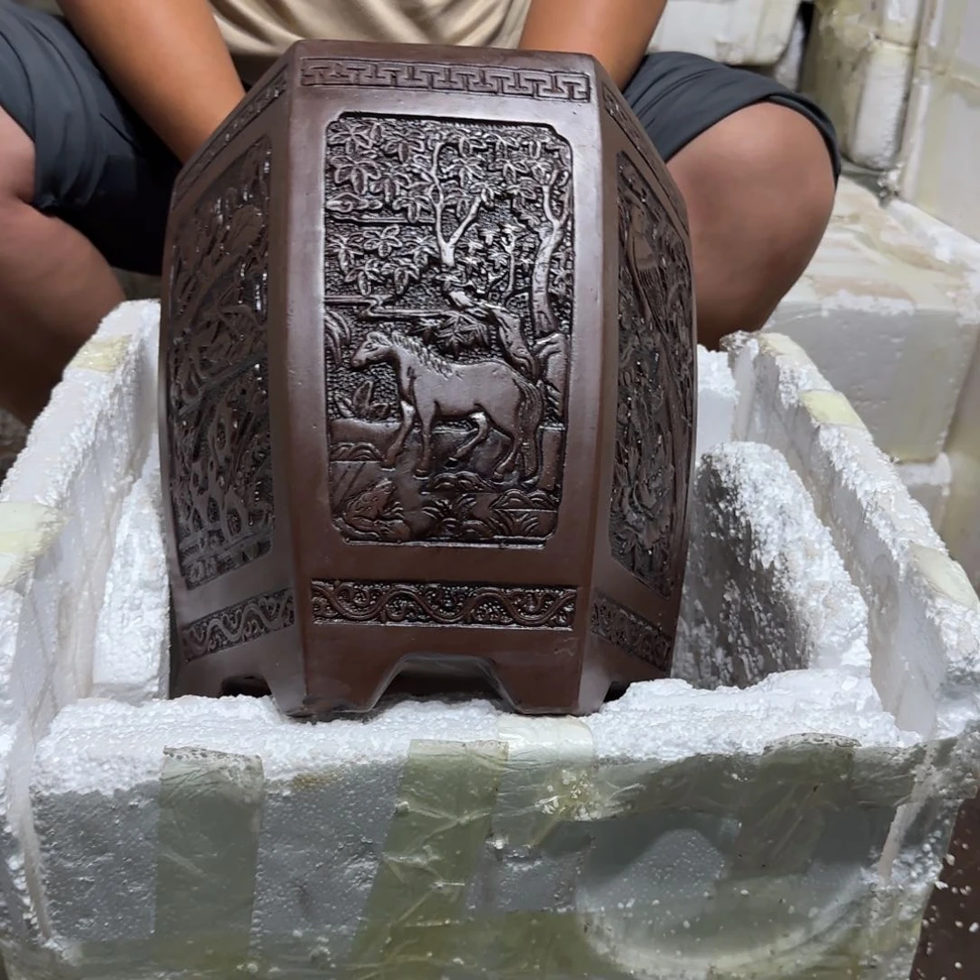 紫砂花盆口径20.25口径