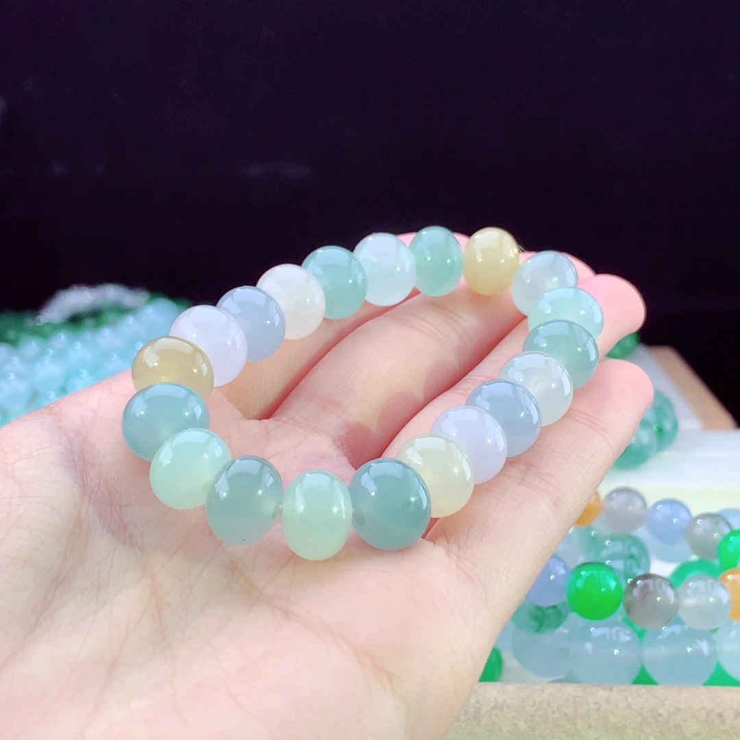 未镶嵌手串翡翠天然翡翠