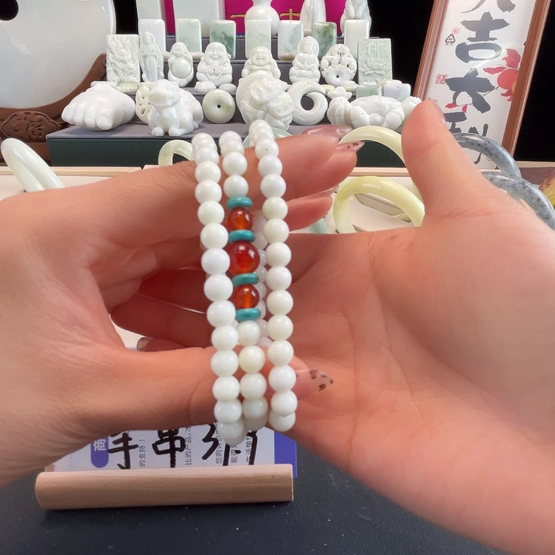 蓝田玉（蛇纹石化大理石玉）手镯未镶嵌