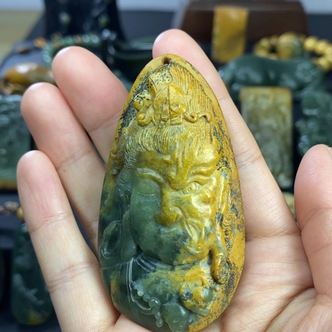 岫岩河磨玉（透闪石质玉）未镶嵌挂件