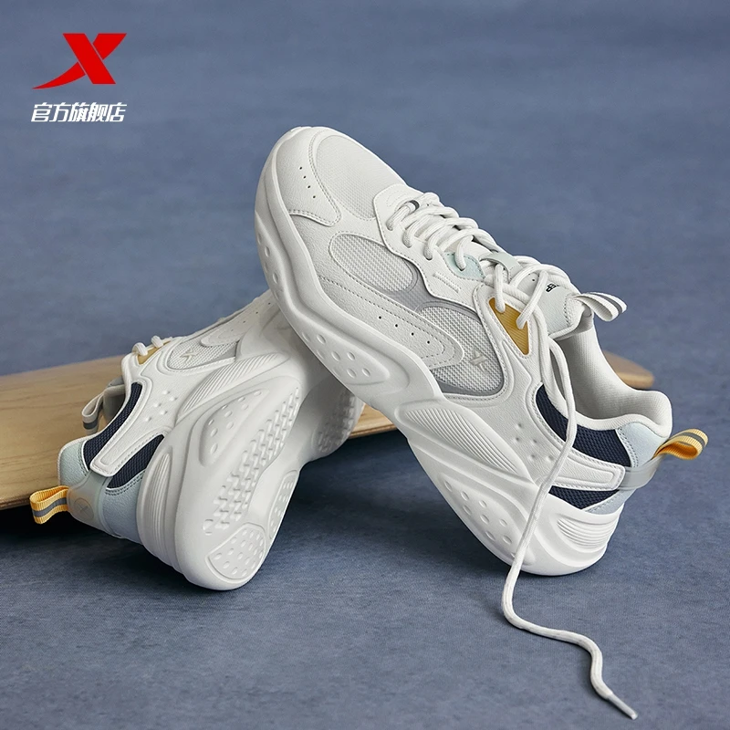 【漫夏】特步流光风鞋子秋季新款男鞋网面透气轻便运动男士运动鞋