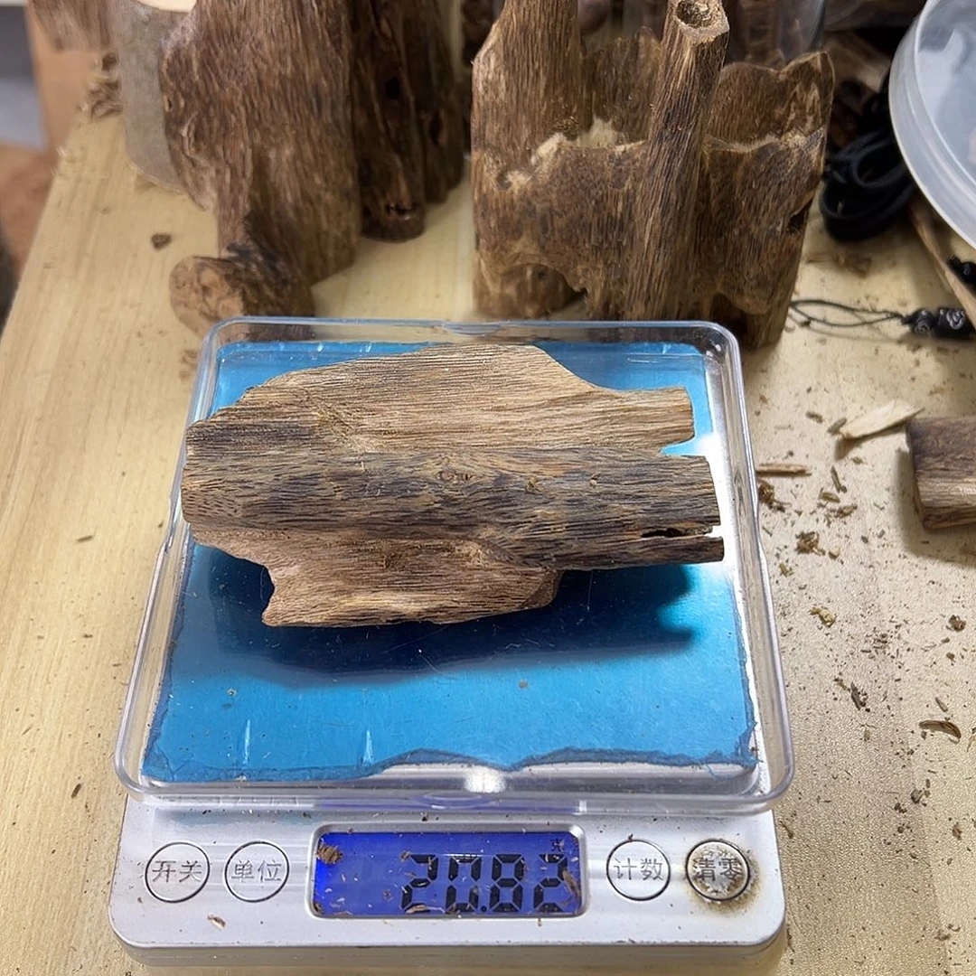 香料绿奇楠虫漏20克白棋