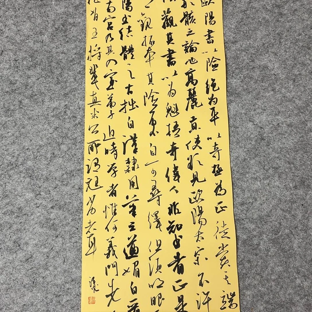 书法国展书家廖老师 50×23