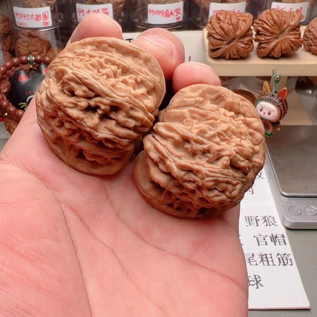 吊坠文玩核桃46尺全品四座楼