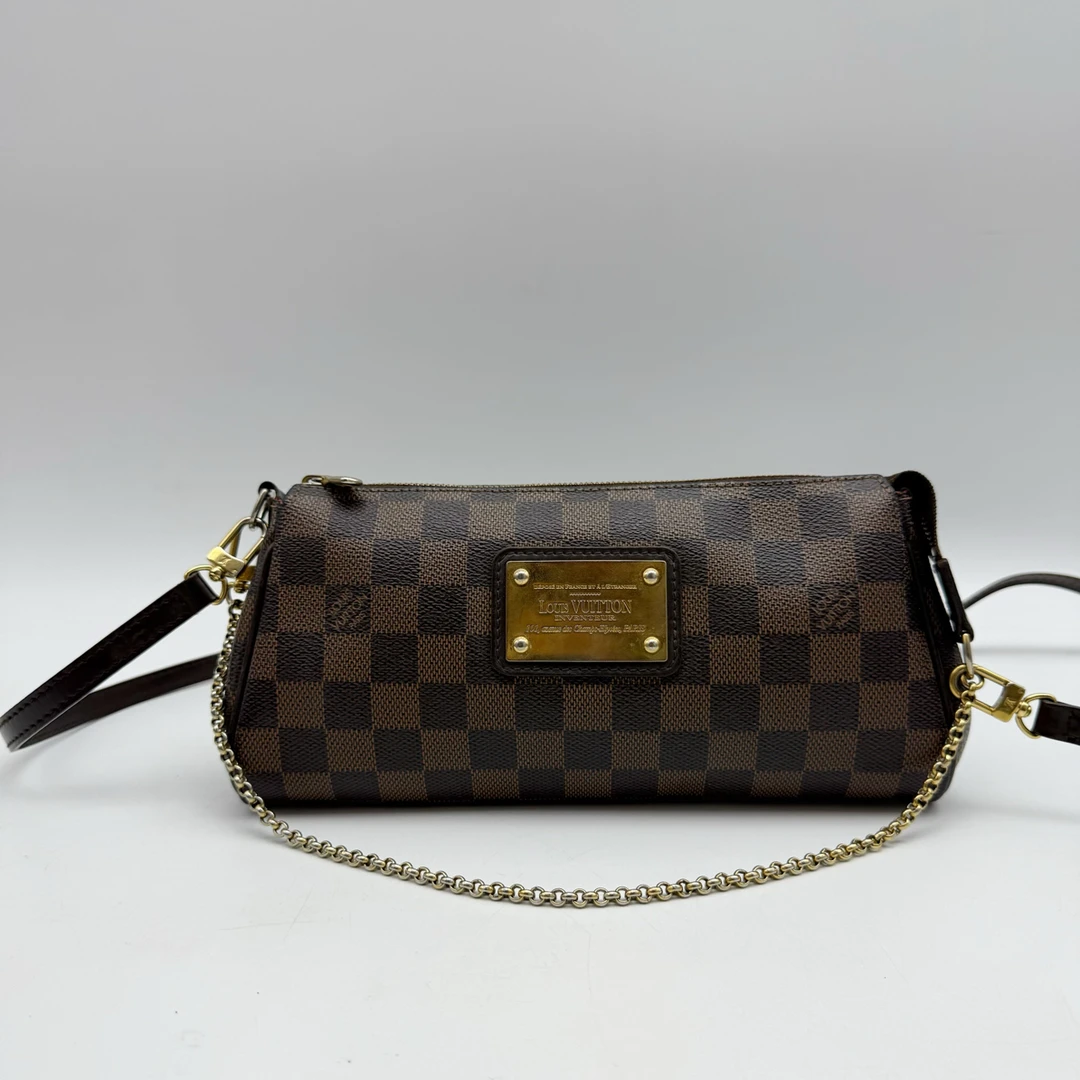 95新 LouisVuitton/路易威登 棕棋盘格eva手提单肩包50860