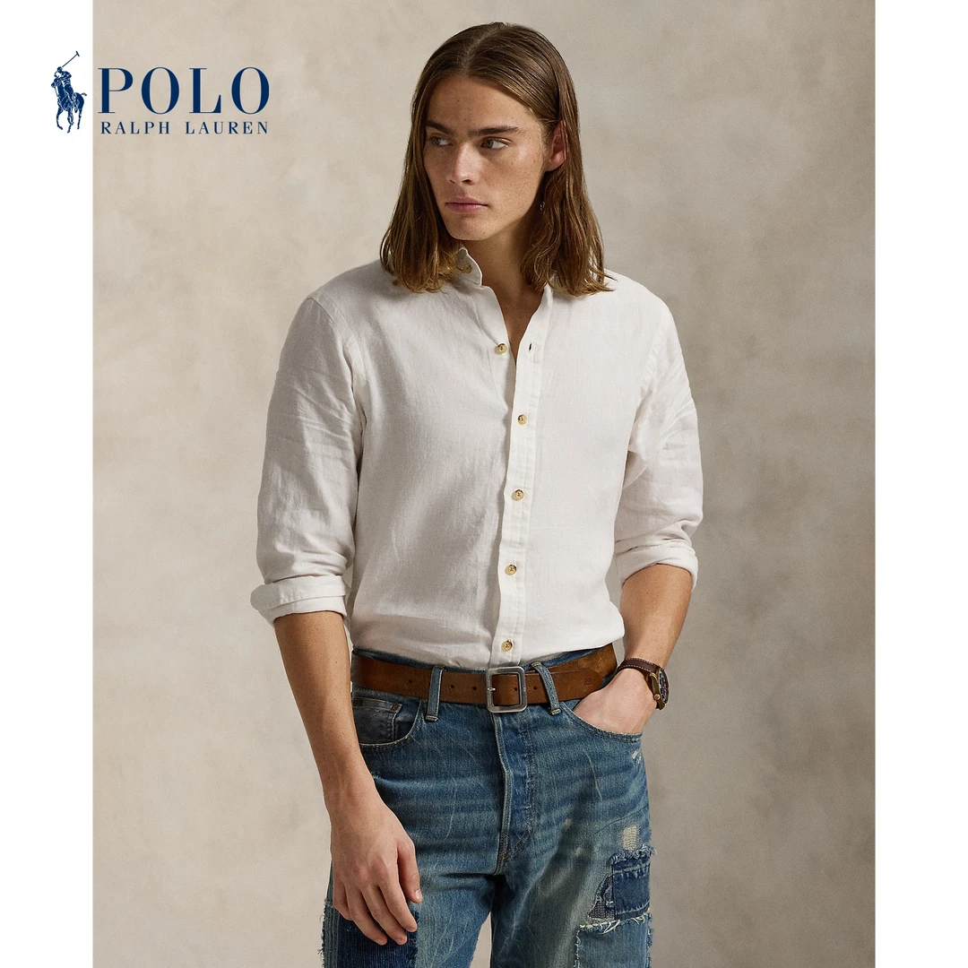 Ralph Lauren拉夫劳伦男装 25年早秋经典版型亚麻衬衫710964097