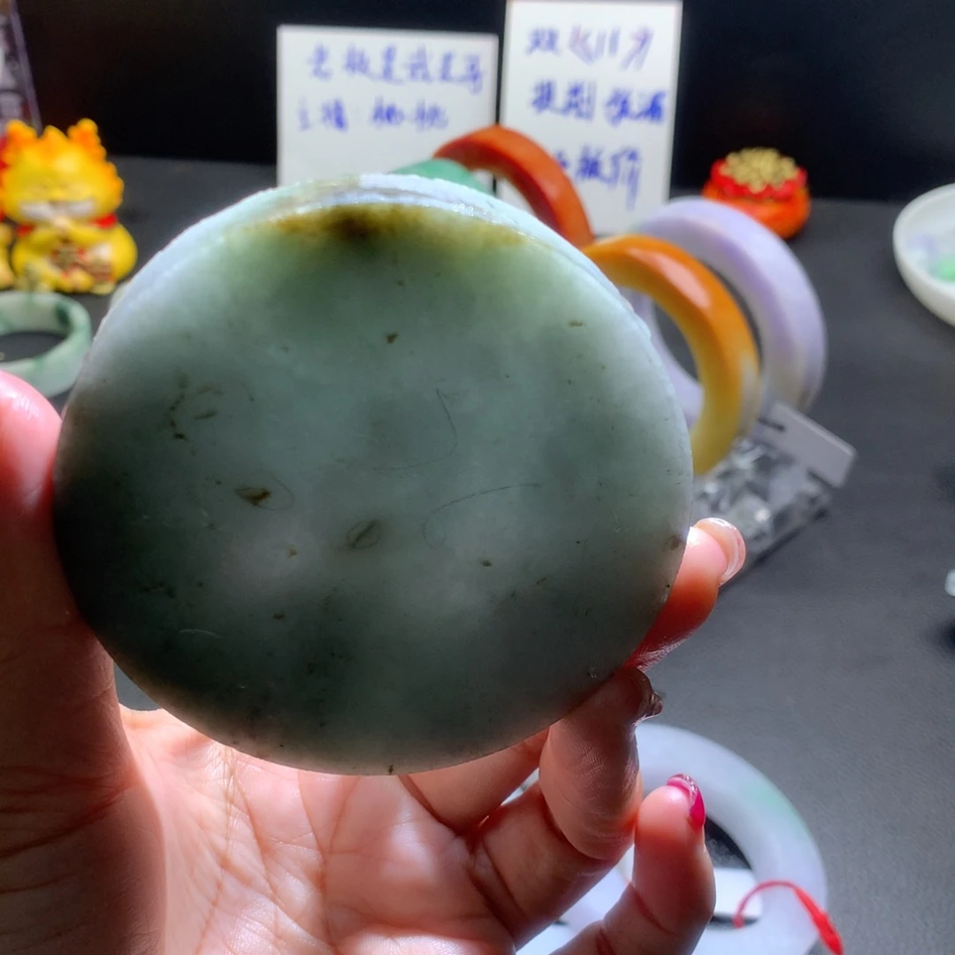 未镶嵌半山水王炸定制翡翠
