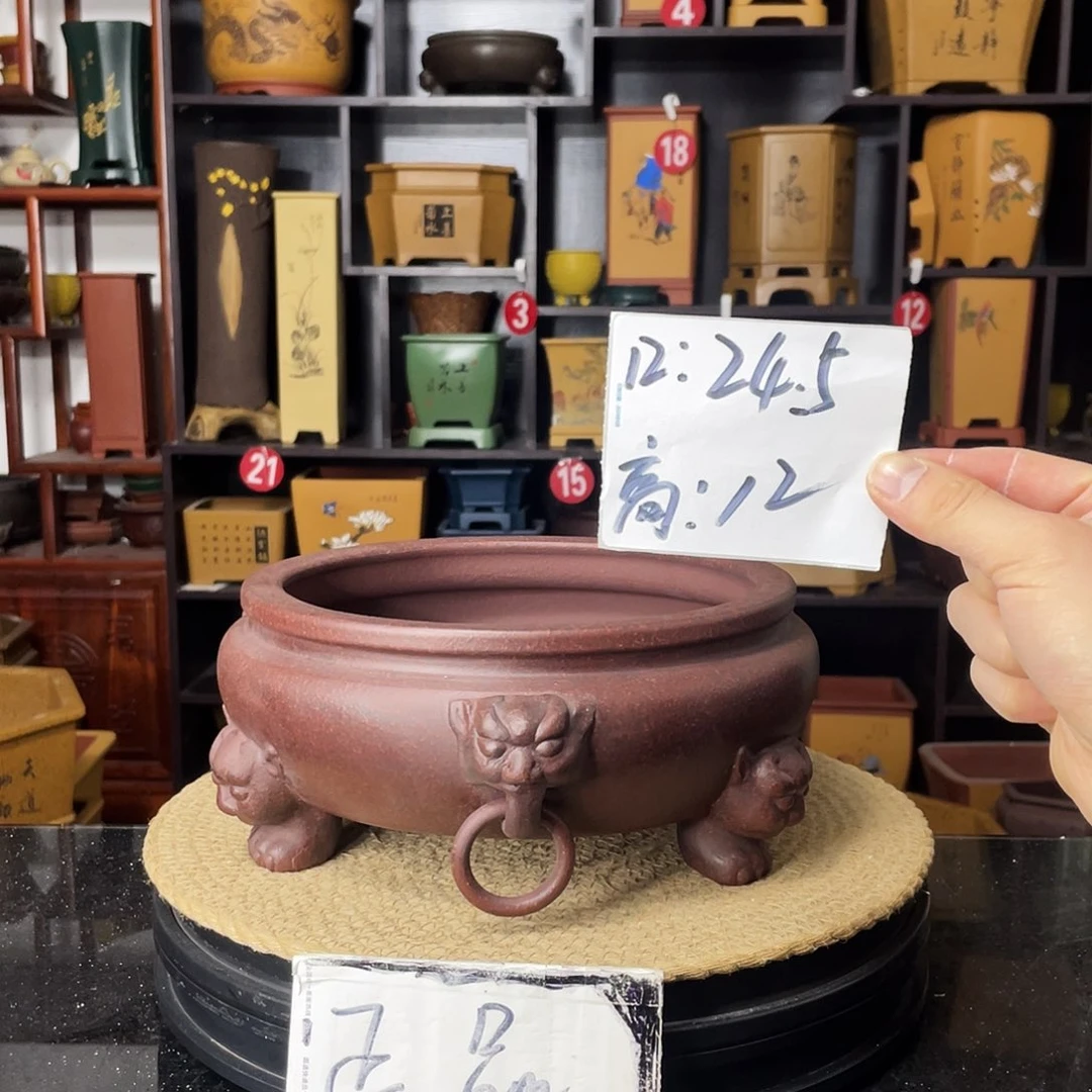 紫砂D-婉秋紫砂花盆