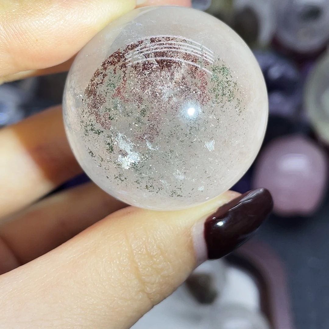 珠宝半成品未镶嵌水晶49幽灵球36mm
